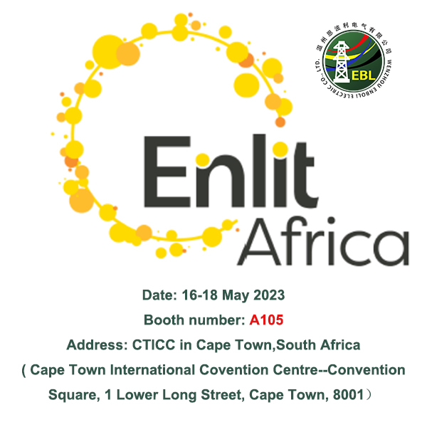 Enlit Africa---our booth number A105