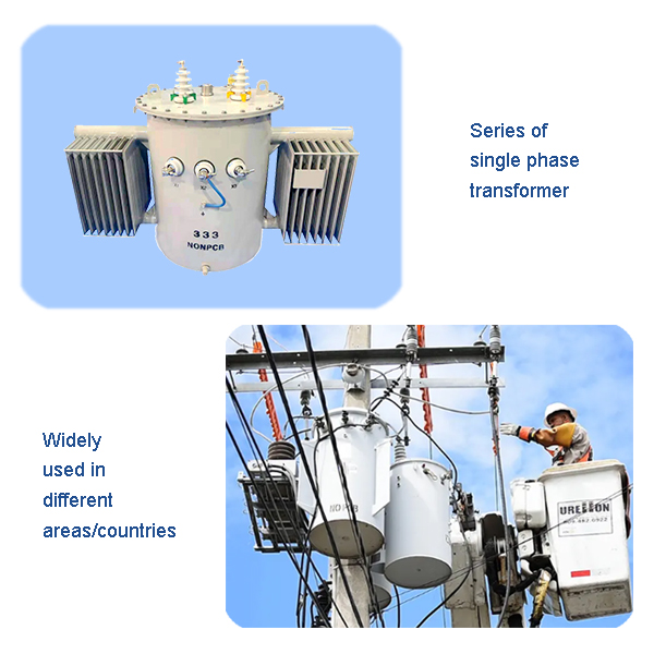 Transformateurs monophasés – veulent obtenir de grandes commandes du continent américain